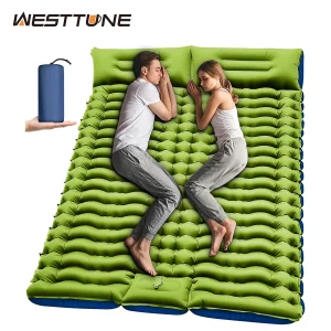 Mattress 2 Person with Pillow Built-in Foot Pump